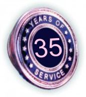 (image for) Years of Service Lapel Pin - 35 Year